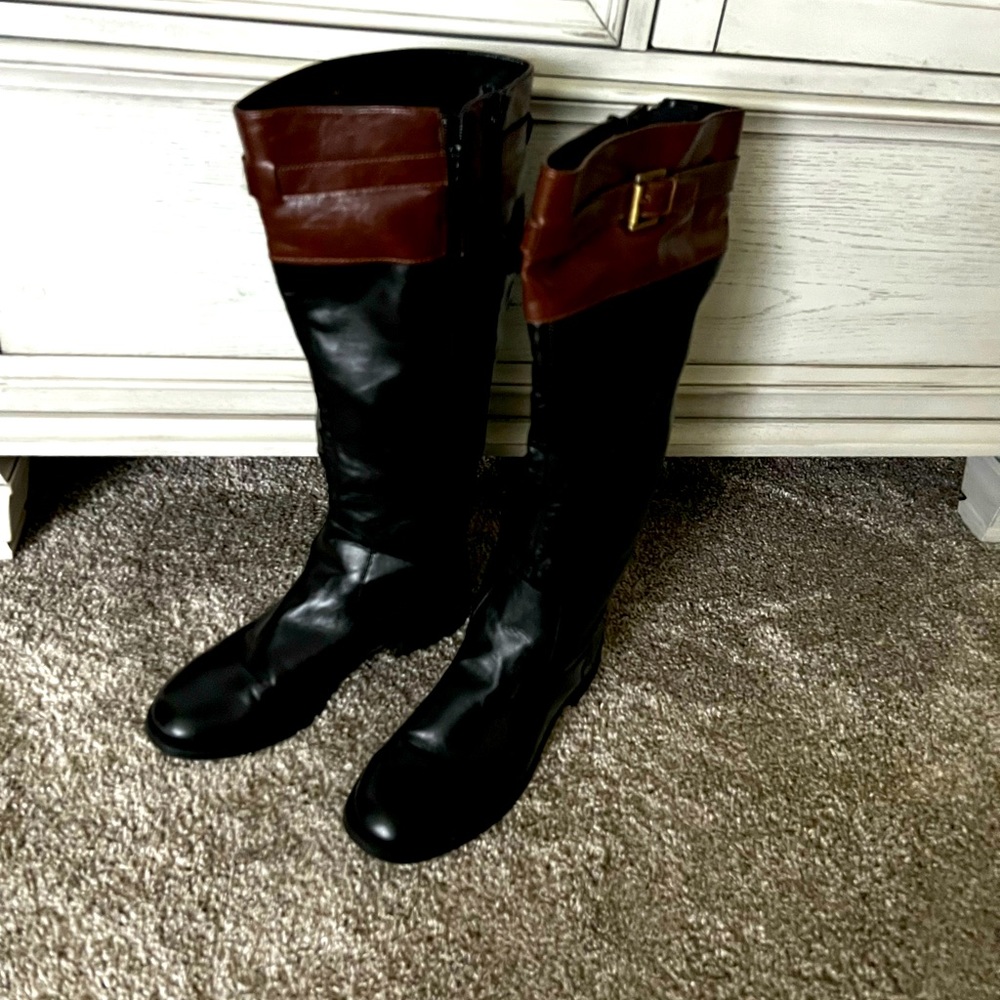 Woman’s boots size 10M High Ride XCalf  low heal used